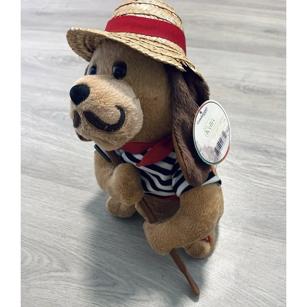 Cuddle Barn Gondolomia  Sings O Sole Mio Italian  Gondolier Animated Dog Works!!